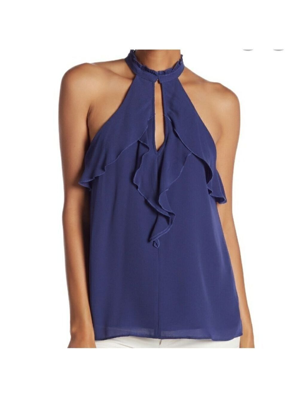 Parker Celestial Blue Halter Top